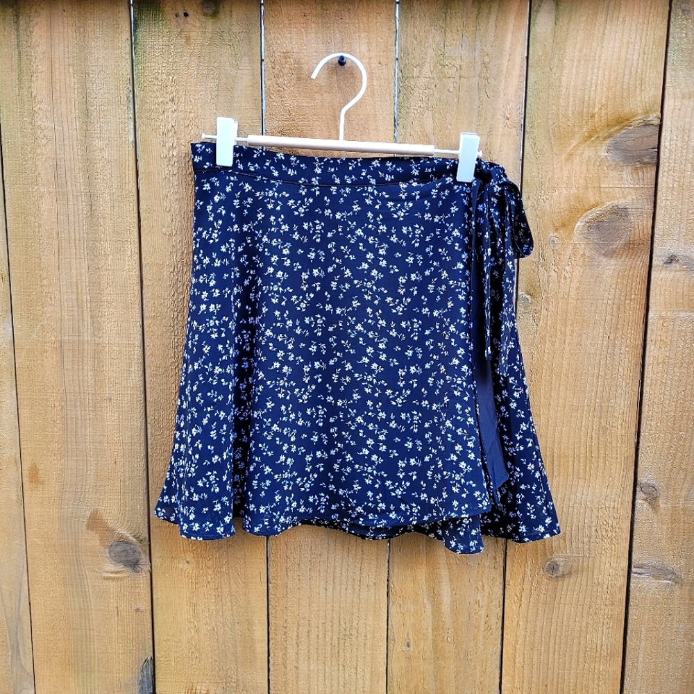 Floral Wrap Skirt